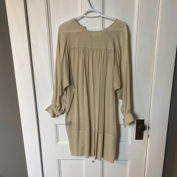 Isabel Marant - beige long sleeve dress - tunic - cotton - Picture 7 of 11